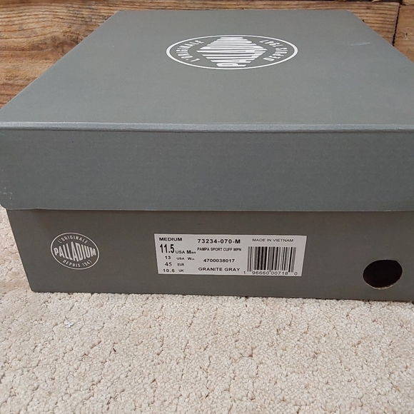 Palladium pallashock re craft 2 weatherproof granite grey men's shoes - Picture 5 of 6